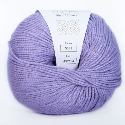 Infinity Cotton Alpaca ( 5031 LILAC)  85% хлопок, 15 % беби альпака 50гр/150 м